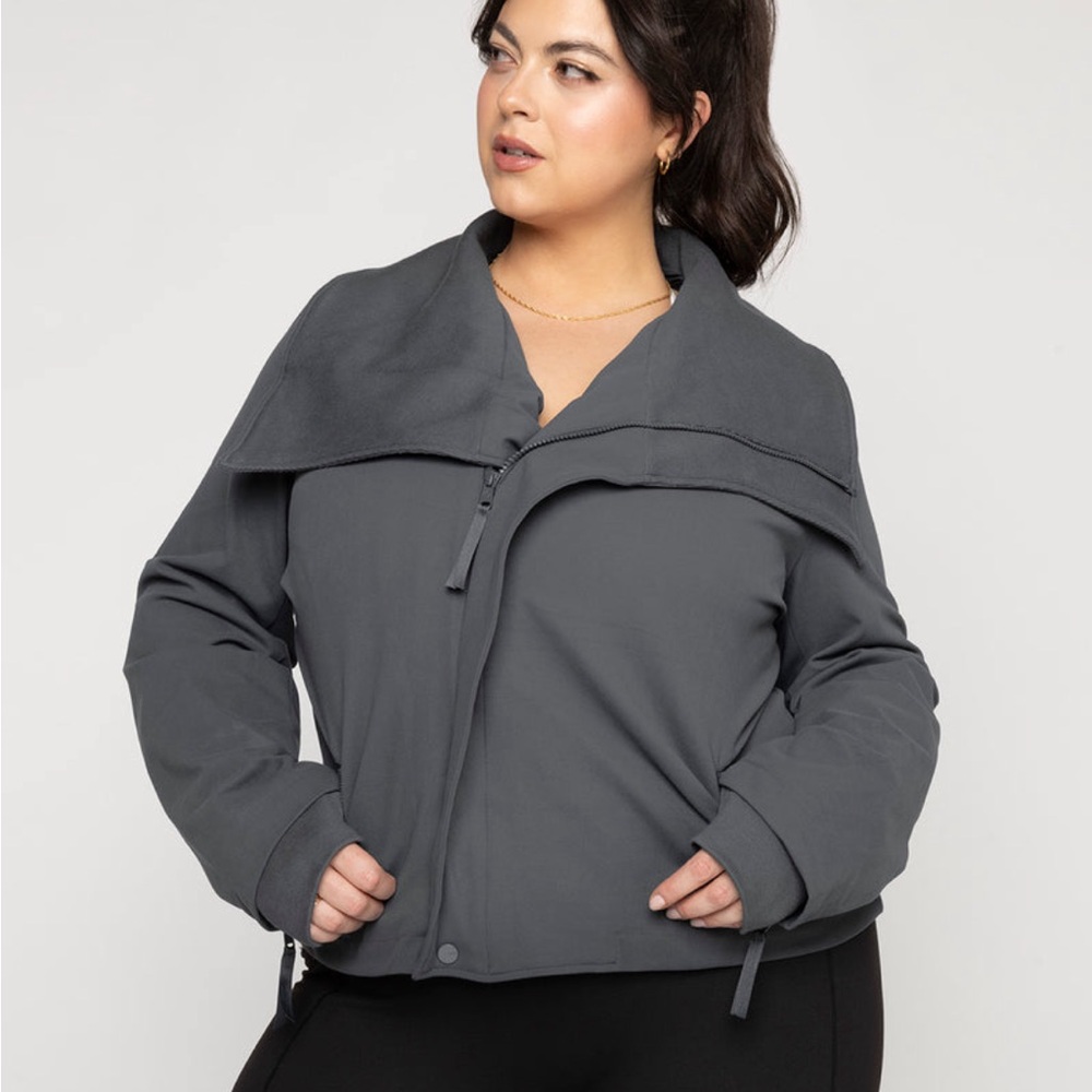 Popflex Heart Racer Moto Jacket 1X RainCloud